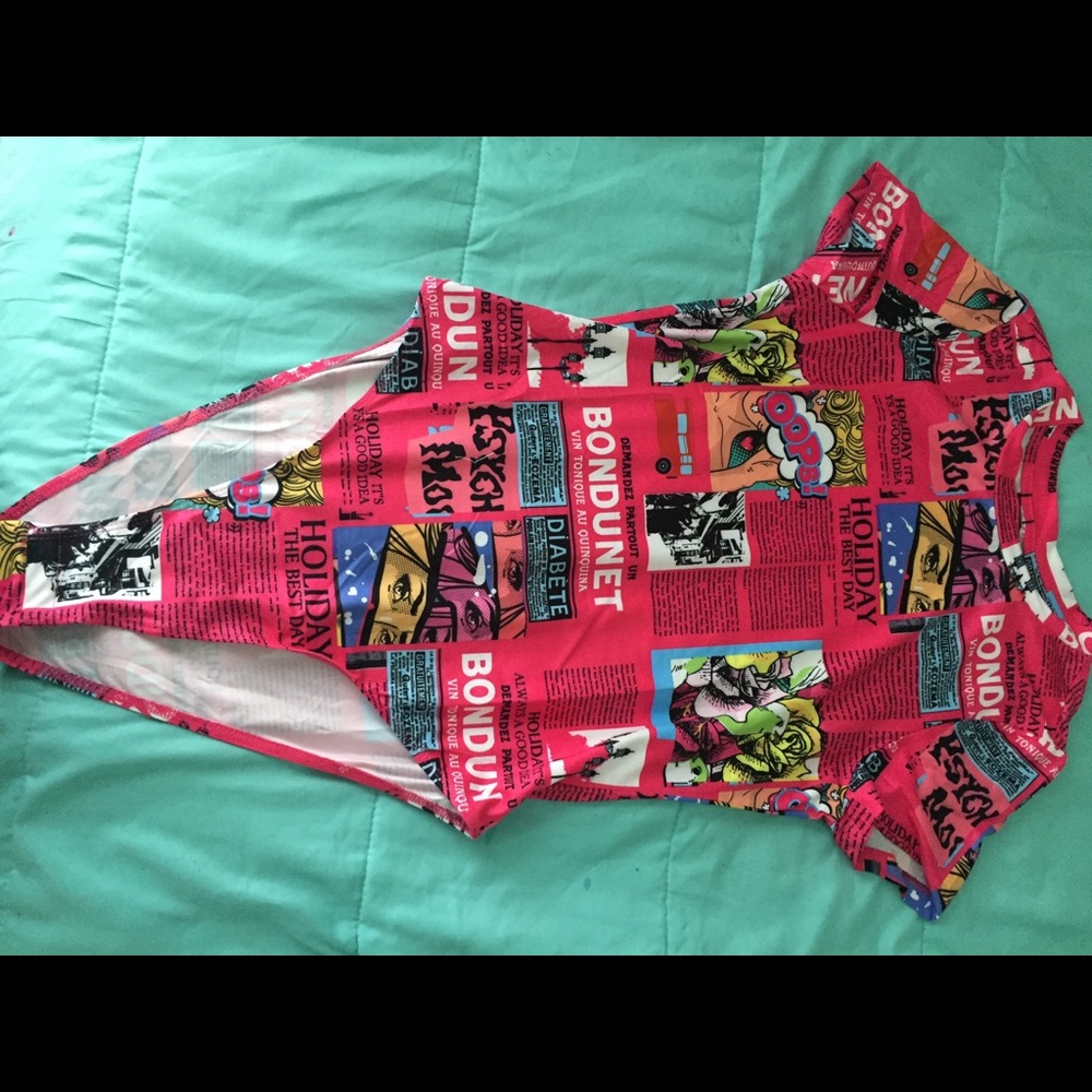 NWOT Pink Body Suit